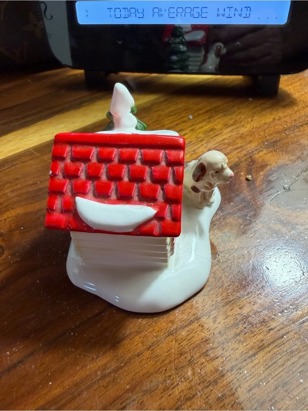 Department 56 Red Roof Holiday Dog House Figurine
